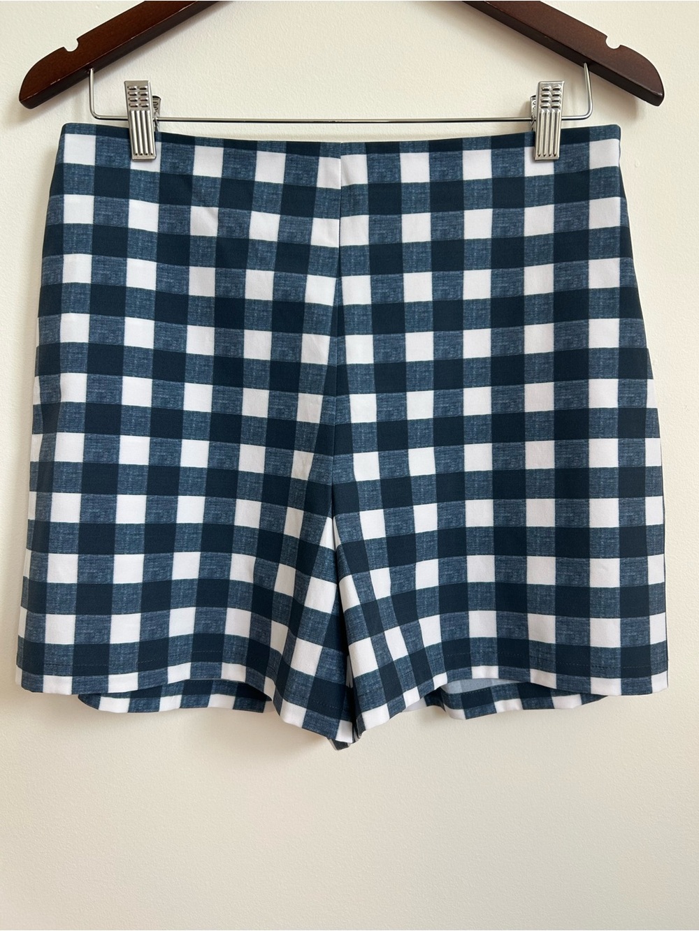 Byrdie Golf Blue Plaid Gingham Active Shorts M